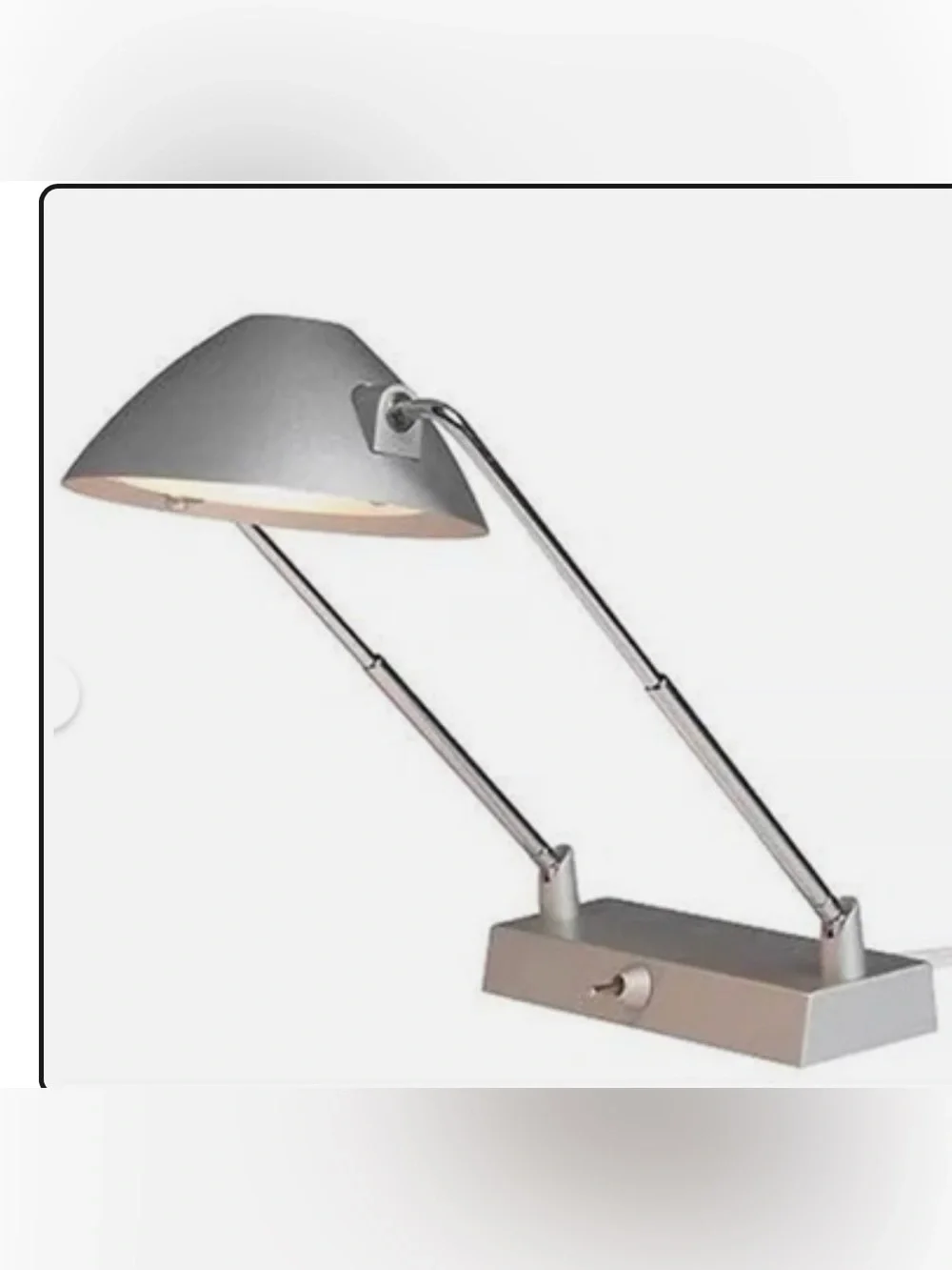 IKEA Magiker Adjustable Desk Bookcase Bookshelf Lamp Silver NEW